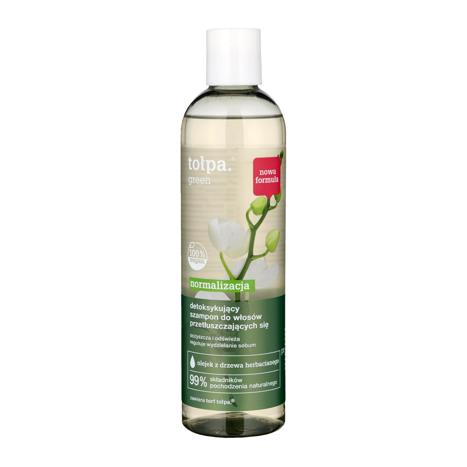 Tołpa - Green - Normalizující - Detoxikační šampon pro mastící se vlasy - 300 ml