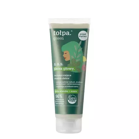 Tołpa - Green - S.O.S. - Čisticí detoxikační maska pro pokožku hlavy - 100 ml