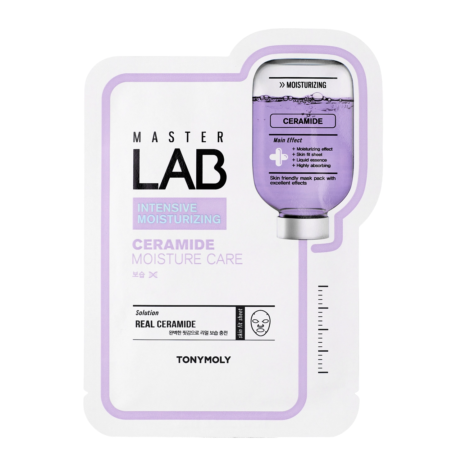 TonyMoly - Master Lab Mask Sheet Ceramide - Plátýnková maska s NP ceramidem - 1ks/19 g