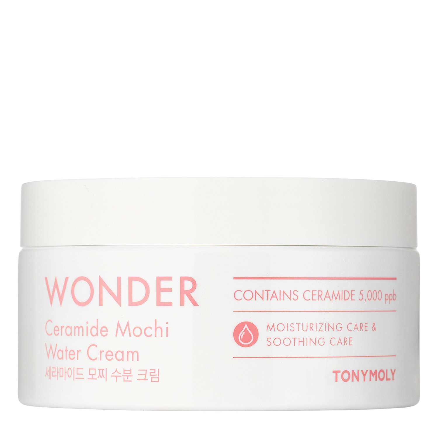 TonyMoly - Wonder Ceramide Mocchi Water Cream - Hydratační krém na obličej s ceramidy - 300 ml