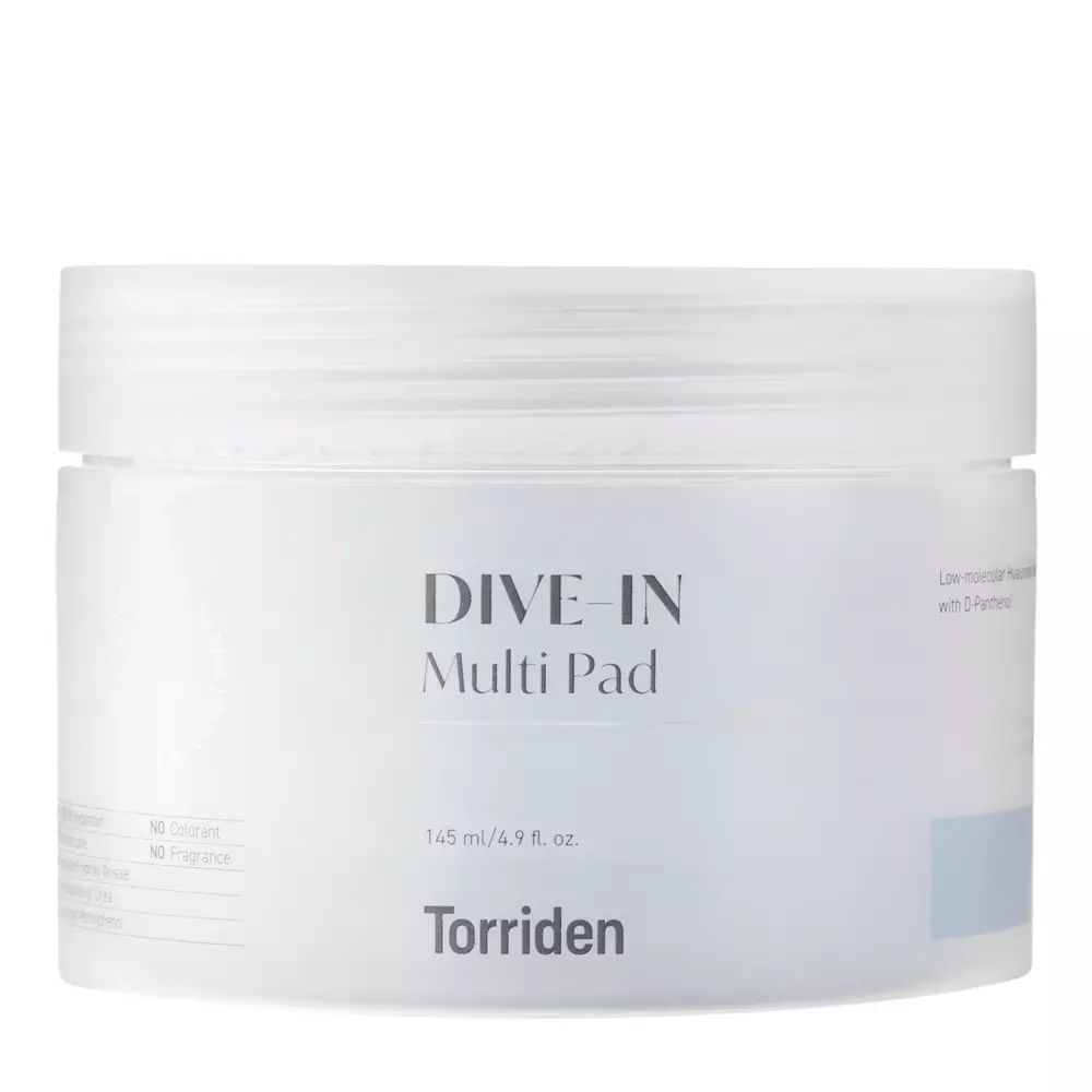 Torriden - Dive-In - Low Molecule Hyaluronic Acid Multi Pad - Hydratační pleťové tampony - 80 ks / 145 ml