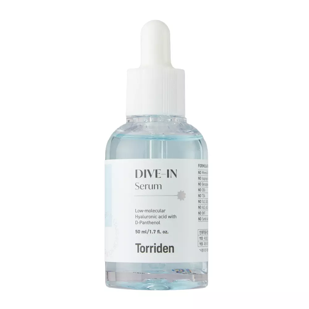 Torriden - Dive-In - Low Molecule Hyaluronic Acid Serum - Hydratační sérum s nízkomolekulární kyselinou hyaluronovou a ceramidy - 50 ml