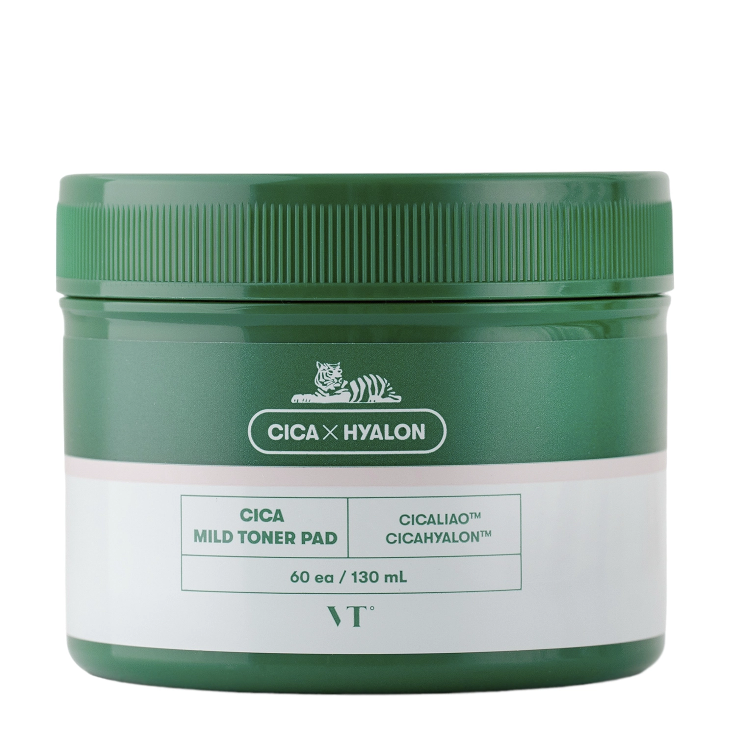 VT Cosmetics - CICA Mild Toner Pad - Exfoliační polštářky na obličej s centelou a kyselinou salicylovou - 60ks/130ml