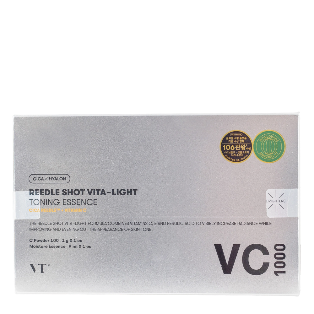 VT Cosmetics - Vita-Light Toning Essence VC1000 - Rozjasňující esence s vitaminem C - 1,5g+8,5ml