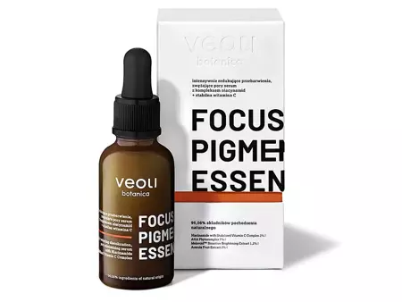 Veoli Botanica - Focus Pigmentation Essence - Sérum s niacinamidem a vitamínem C redukující pigmentové skvrny a zužující póry - 30 ml