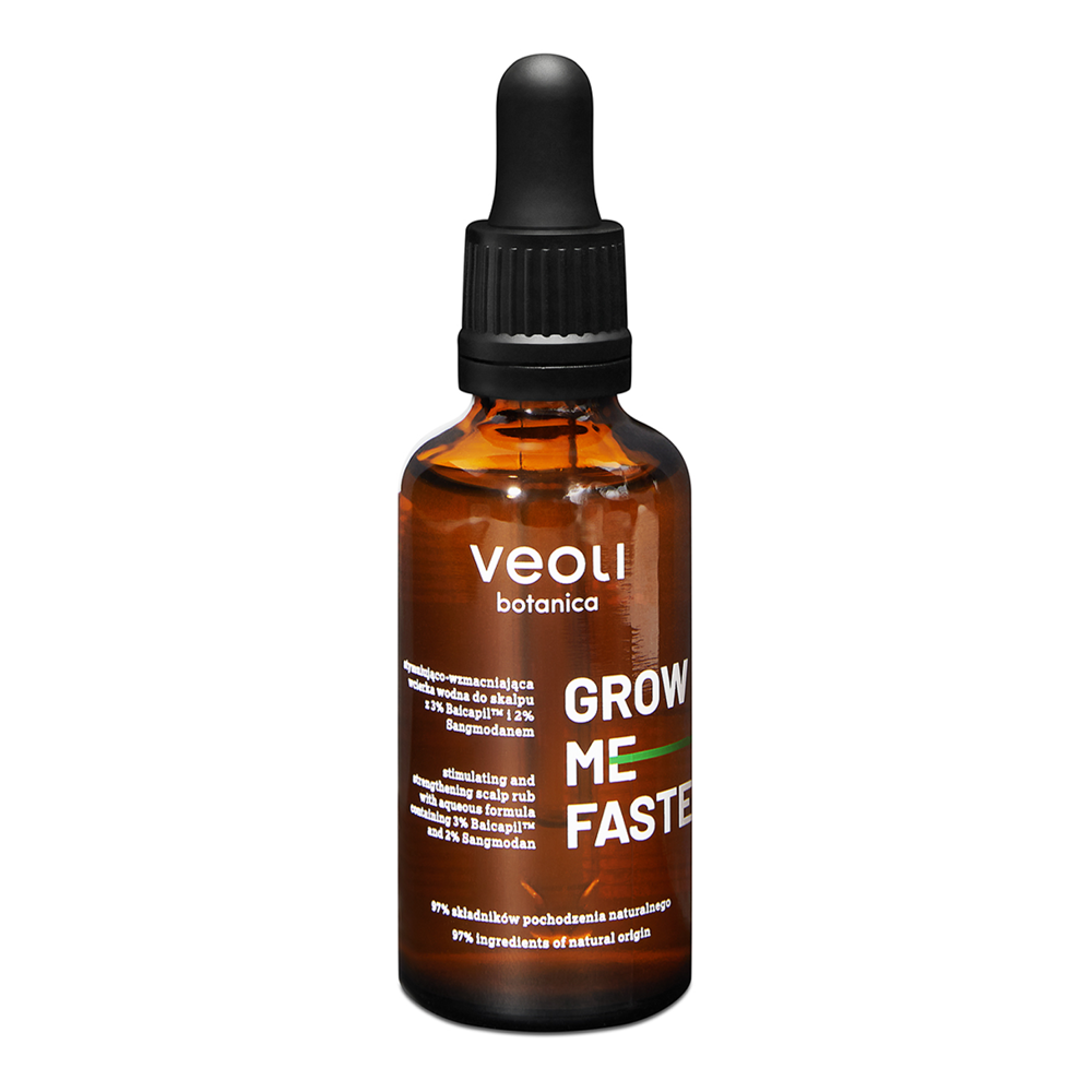 Veoli Botanica - Grow The Faster - Stimulující a posilující tonikum pro vlasovou pokožku - 50 ml