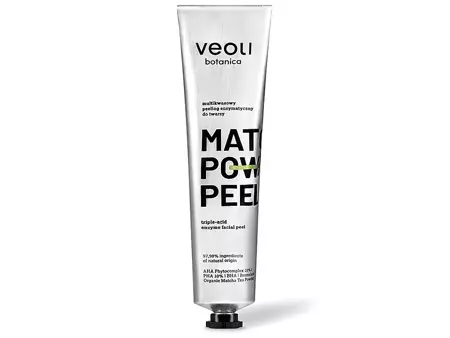 Veoli Botanica - Matcha Power Peel - Triple-Acid Enzyme Facial Peel - Enzymatický peeling s kyselinami - 75 ml