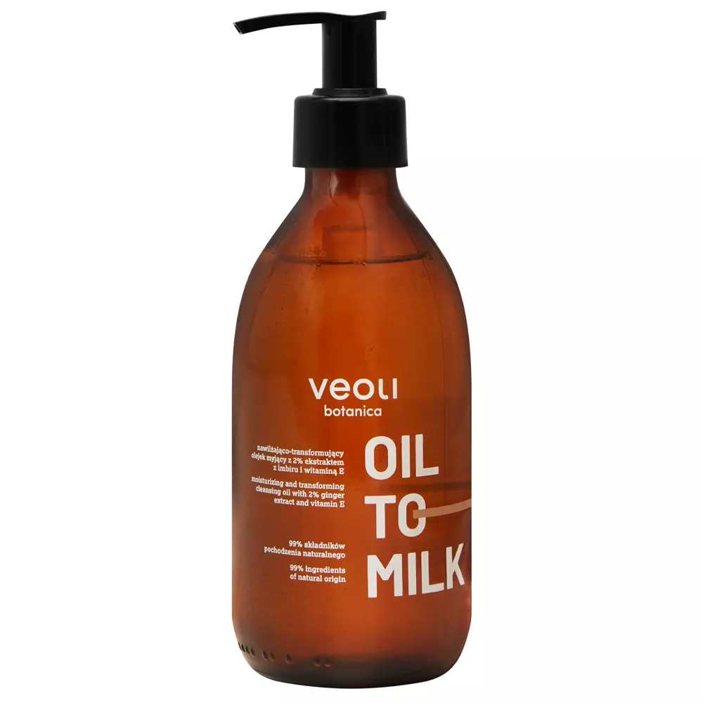 Veoli Botanica - Oil To Milk - Hydratační mycí olej na tělo - 290 ml