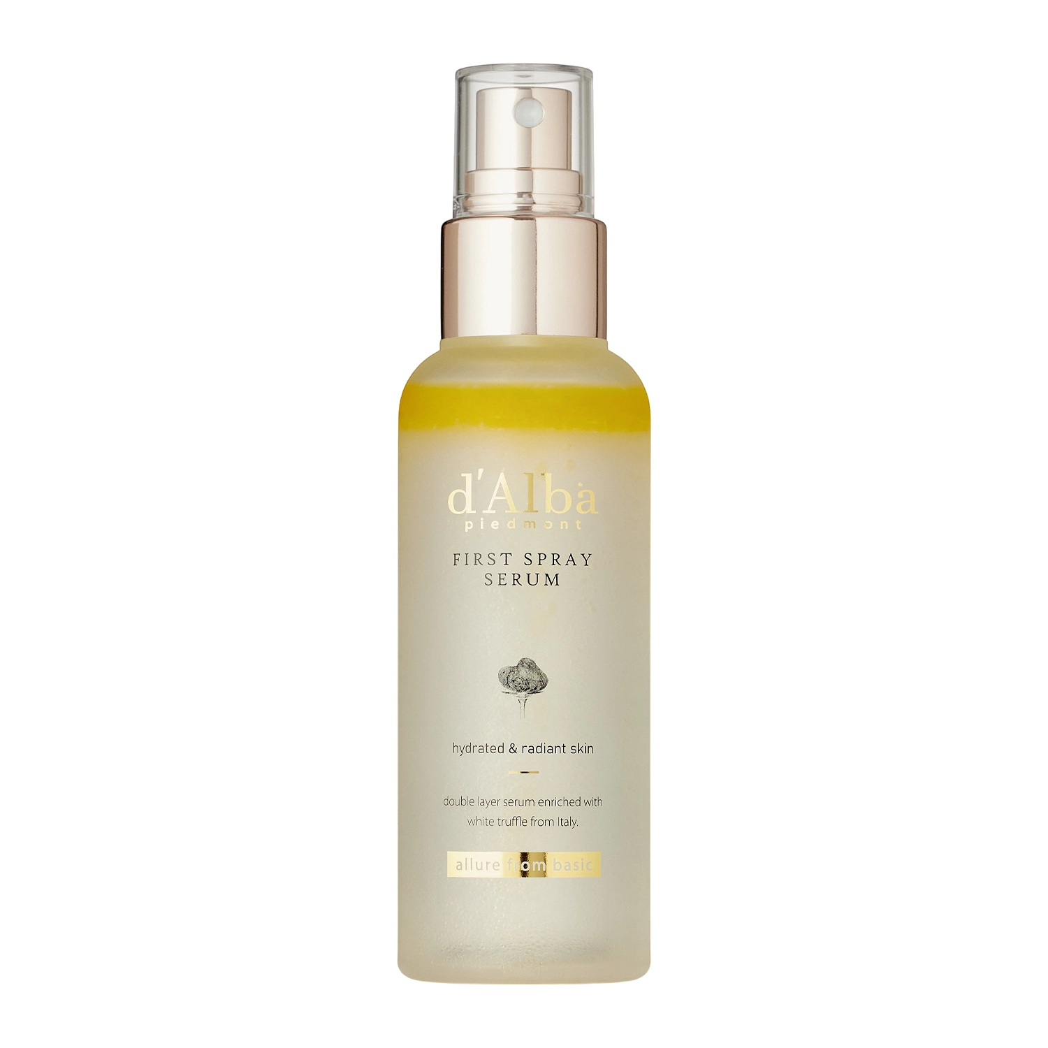 d'Alba - White Truffle First Spray Serum - Rozjasňující a hydratační pleťové sérum ve spreji - 50 ml