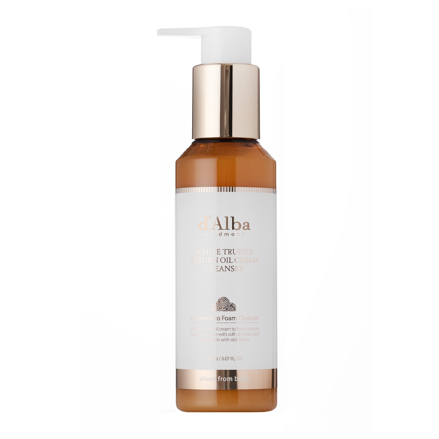 d'Alba - White Truffle Return Oil Cream Cleanser - Krémový odličovací olej - 150 ml