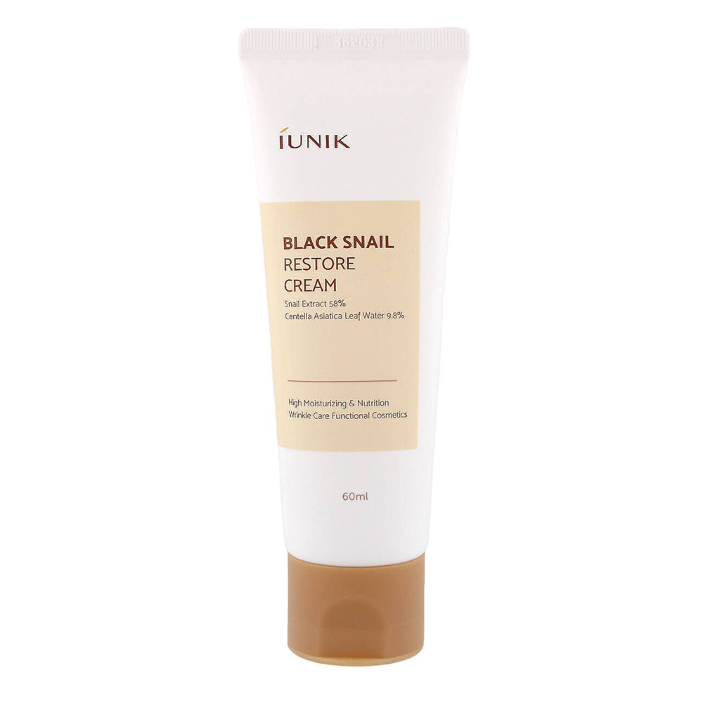 iUNIK - Black Snail Restore Cream - Regenerační krém na obličej - 60 ml