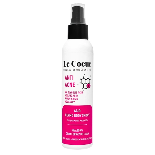 Le Coeur - Anti Acne - Kyselinový dermo sprej na tělo - 150 ml