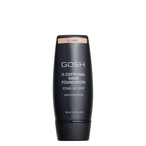 GOSH - X-Ceptional Wear Foundation - Dlouhotrvající make-up - 14 Sand - 30 ml