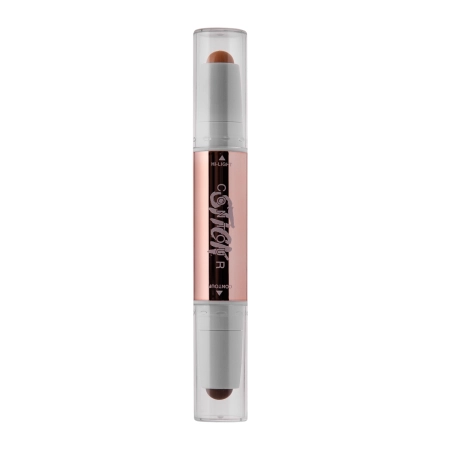 O.TWO.O - Glow Lift Light Shadow Contour Stick - Krémové konturovací duo v tyčince - 04 Beige+Cool Brown - 3,2 g