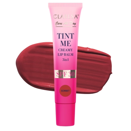 Claresa - Tint Me Creamy Lip Balm 3in1 SPF 30 - Barvící balzám na rty s SPF 30 - Sorbet - 12 ml