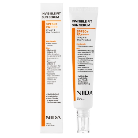 NIDA - Invisible Fit Sun Serum - Sérum na obličej s SPF - 40 ml