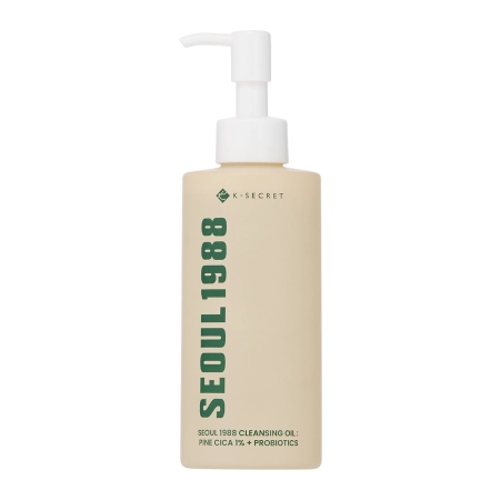 K-SECRET - SEOUL 1988 Cleansing Oil : Pine Cica 1% + Probiotics - Odličovací olej - 200 ml