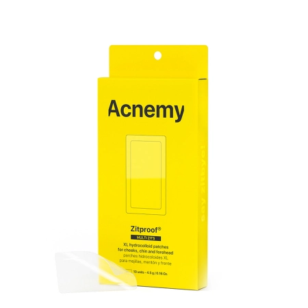 Acnemy - Zitproof Multizits - XL Hydrocolloid Patches - XL hydrokoloidní náplasti na tváře, bradu, čelo - 10ks.