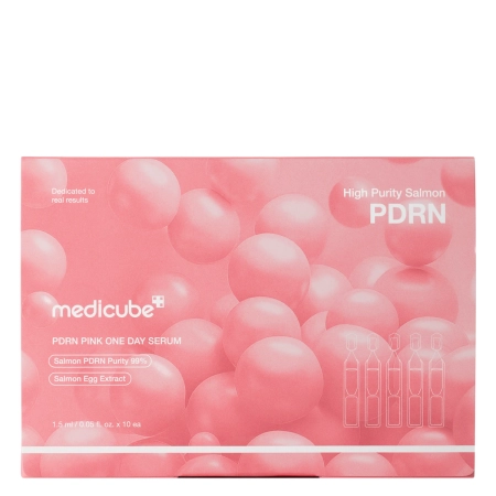 Medicube - PDRN Pink One Day Serum - Jednodenní hydratační sérum s kolagenem a PDRN - 10 ks x 1,5 ml