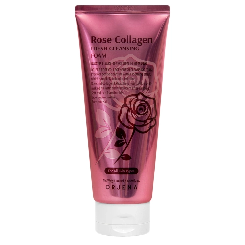 ORJENA - Rose Collagen Foam - Pěna na čištění obličeje - 180 ml