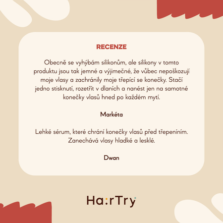 HairTry - Silky Shield - Ochranné vyhlazující sérum na konečky vlasů - 50 ml