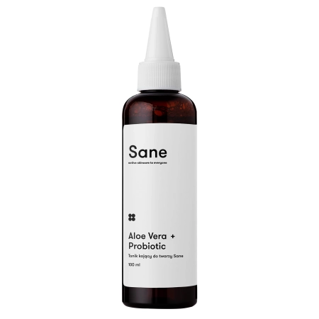Sane - Aloe Vera 2% + Probiotic Calming Face Toner - Zklidňující tonikum na obličej s aloe - 100 ml