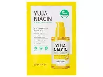 Some By Mi - Yuja Niacin Blemish Care Serum Mask - Rozjasňující plátýnková maska - 25 g