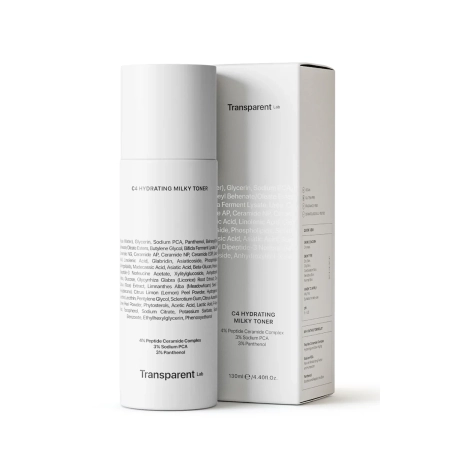 Transparent Lab - C4 Hydrating Milky Toner - Tonikum pro posílení hydrolipidové bariéry - 130 ml