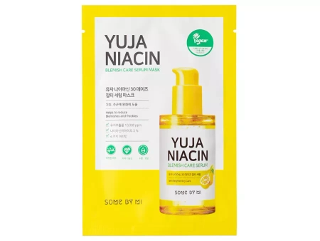 Some By Mi - Yuja Niacin Blemish Care Serum Mask - Rozjasňující plátýnková maska - 25 g