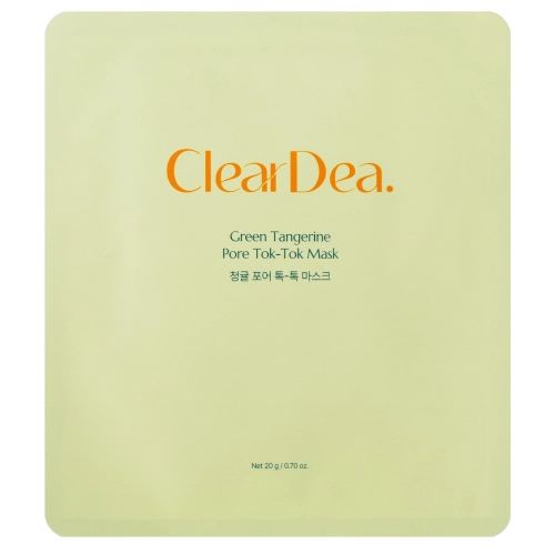 ClearDea - Green Tangerine Pore Tok-Tok Mask - Hydratační pleťová maska v plátýnku - 1ks/20g