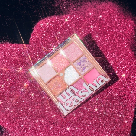 Unleashia - Glitterpedia Eye Palette - Paleta veganských očních stínů - 9 All of Pink Glitter - 6,6 g