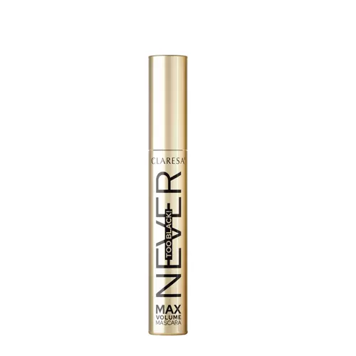 Claresa - Never Too Black! - Intenzivně černá řasenka dodávající objem - 10 g