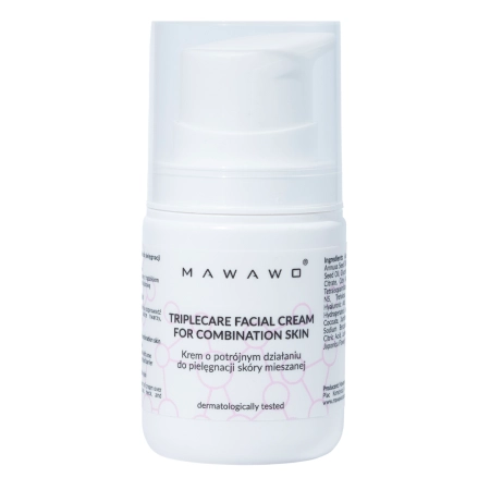 Mawawo - Pleťový krém s trojím účinkem na smíšenou pleť  - 50 ml
