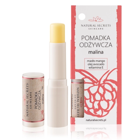 Natural Secrets - Balzám na rty - Raspberry - 3,5 g