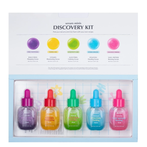 EQQUALBERRY - Serum Minis Discovery Kit - Sada 5 sér v miniaturní verzi - 5x10ml