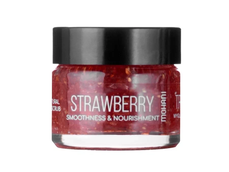 Mohani - Vyhlazující a vyživující peeling na rty - jahoda - 15 ml
