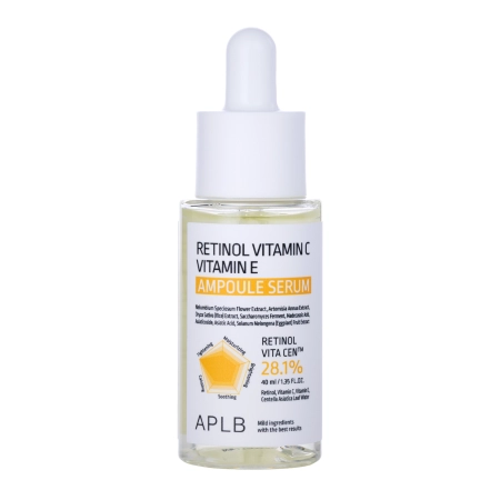 APLB - Retinol Vitamin C Vitamin E Ampoule Serum - Ampulové sérum s Retinolem a vitaminy C a E - 40 ml