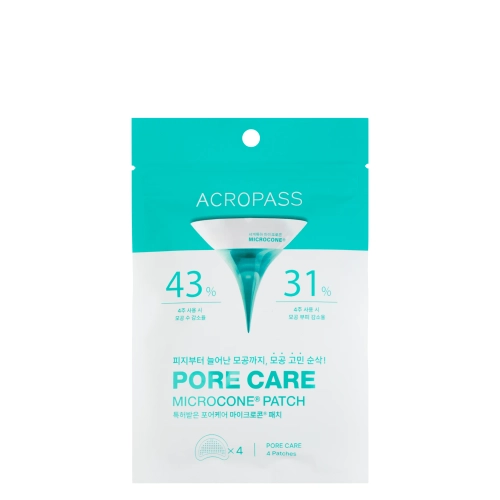 AcroPass - Pore Care Microcone Patch - Náplasti na póry s mikrojehličkami - 4 ks