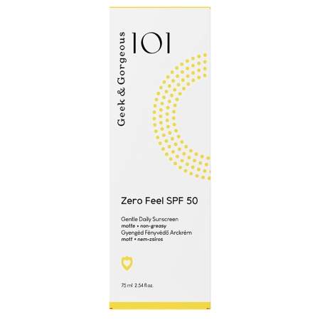 Geek&Gorgeous - Zero Feel SPF50 - Neviditelný opalovací krém SPF50 - 75 ml