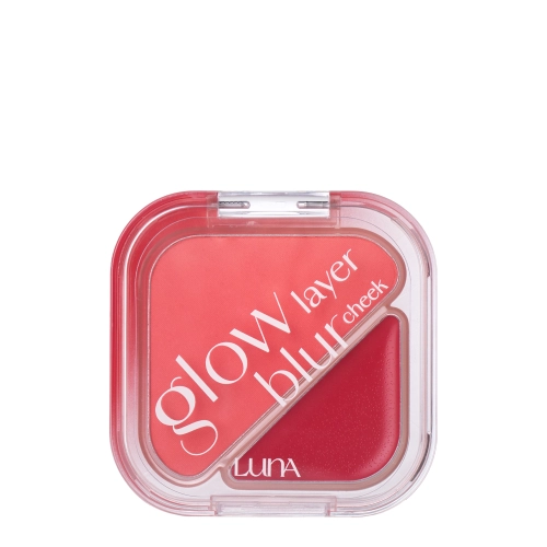 LUNA - Glow Layer Blur Cheek - Duo tvářenka - 10 Cherry Compote - 8,5 g