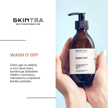 SkinTra - Wash It Off - Glukosidový čisticí gel - 200 ml