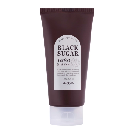 Skinfood - Black Sugar Perfect Scrub Foam - Vyhlazující pěna na čištění obličeje - 180 ml