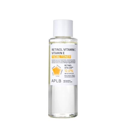 APLB - Retinol Vitamin C Vitamin E Facial Toner - Pleťové tonikum s retinolem a vitaminy C a E - 160 ml