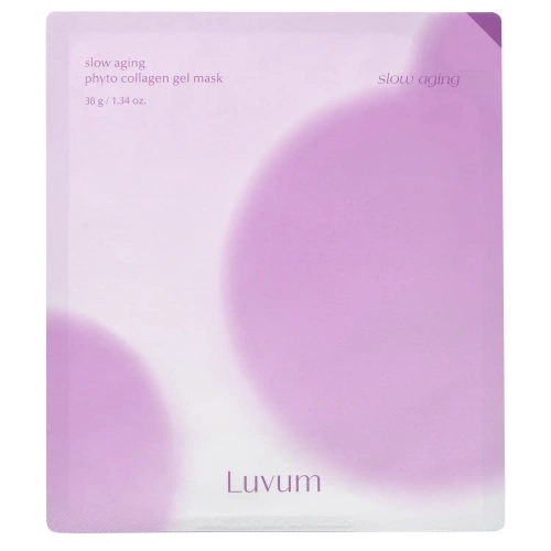 Luvum - Slow Aging Phyto Collagen Gel Mask - Zpevňující hydrogelová maska s kolagenem - 1ks/38g
