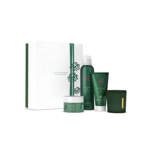 Rituals - The Ritual of Jing Gift Set M - Dárková sada - Peeling 125 g + Pěna do sprchy 200 ml + Krém 100 ml + Svíčka 140 g