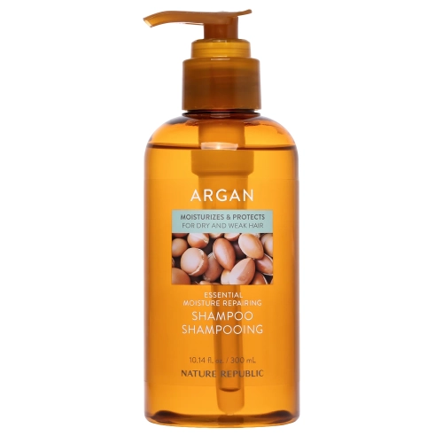 Nature Republic - Argan Essential Moisture Repairing Shampoo - Hydratačně-regenerační šampon na vlasy - 300 ml