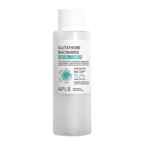 APLB - Glutathione Niacinamide Facial Toner - Rozjasňující pleťové tonikum - 160 ml