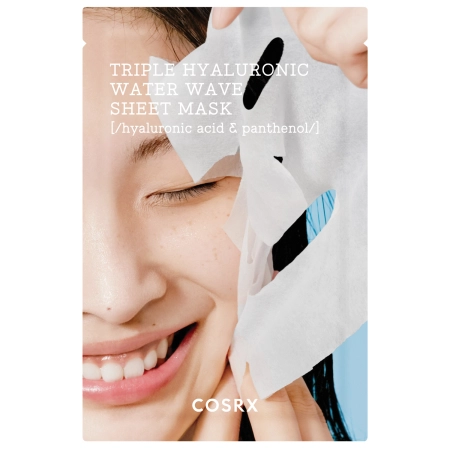 COSRX - Hydrium Triple Hyaluronic Water Wave Sheet Mask - Hydratační plátýnková maska se 3 typy kyseliny hyaluronové - 21 ml