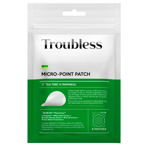 Troubless - Micro-Point Patch - Náplasti na nedokonalosti s mikrojehličkami - 9ks