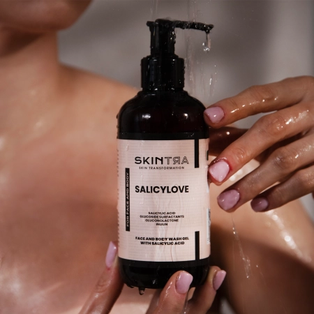 SkinTra - Salicylove - Čisticí gel na obličej a tělo s kyselinou salicylovou - 250 ml 